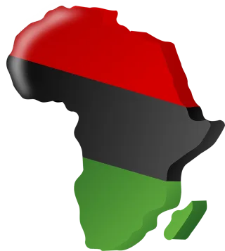 Pan-african flag Africa Continent Stickdatei