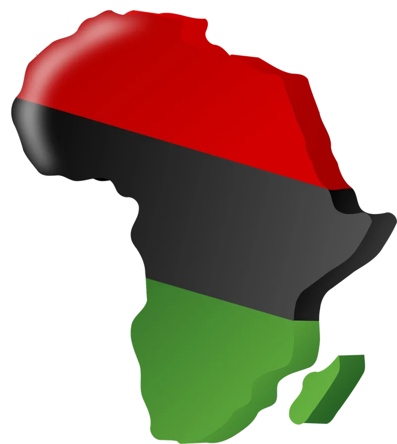 Pan-african flag Africa Continent Stickdatei – Musik
