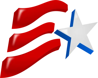 Star Flag Red Stickdatei