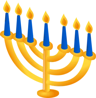 Menorah Candles Light Stickdatei