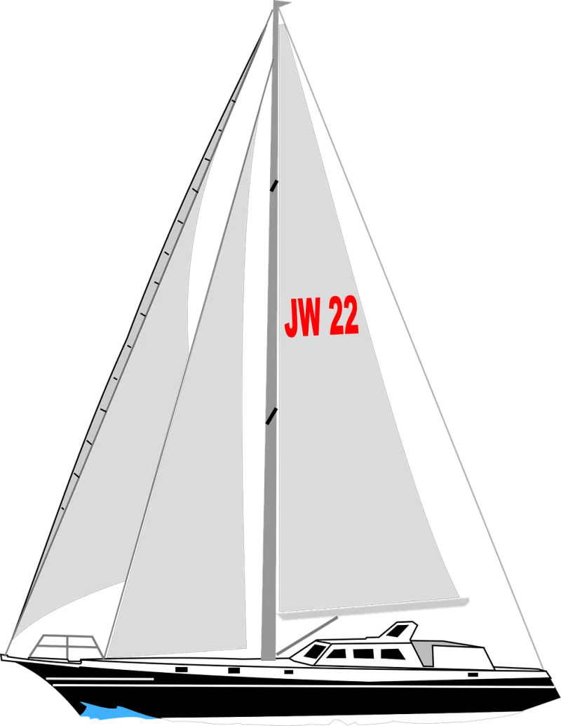 Sailboat Boat Nature Stickdatei – Fahrzeuge