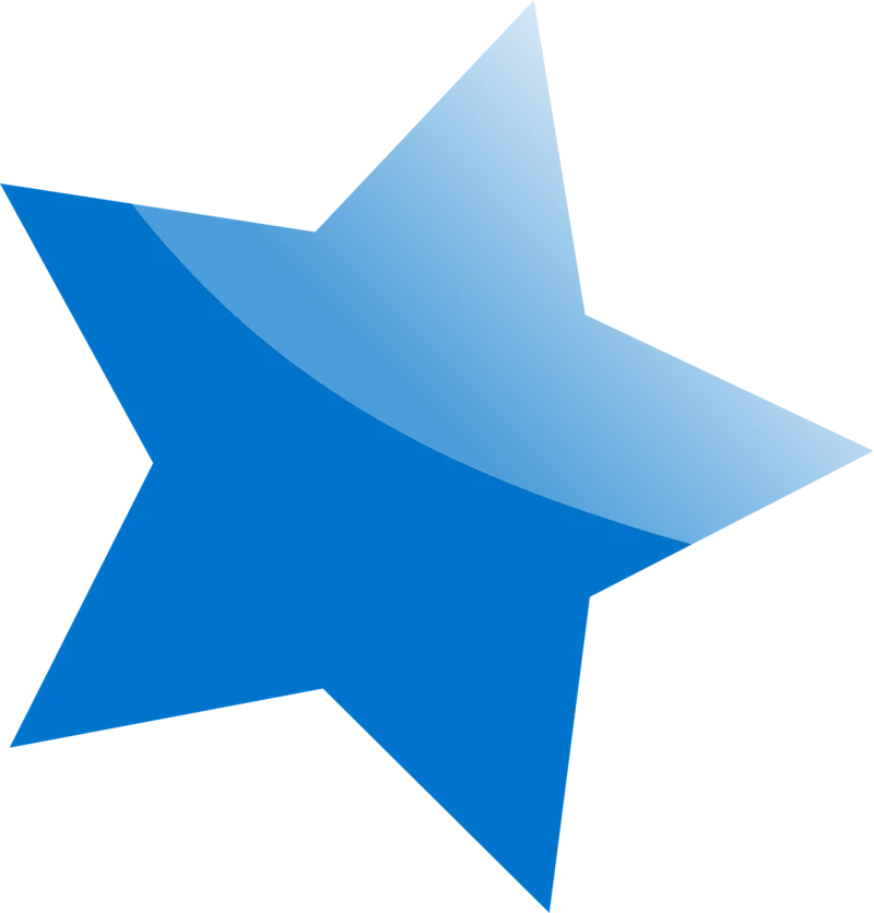 Star Blue Symbol Stickdatei – Weihnachten