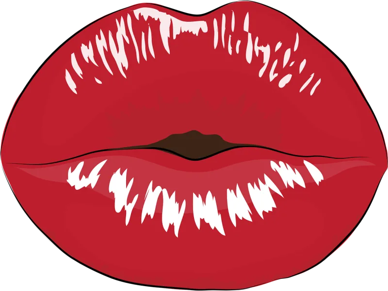 Mouth Makeup Kiss Stickdatei – Herzen & Liebe