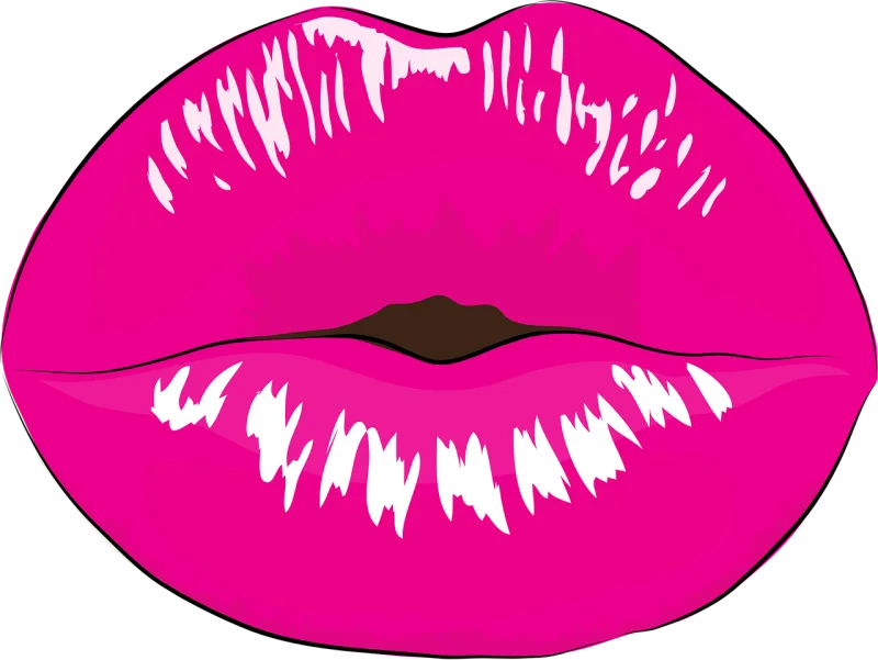 Mouth Makeup Kiss Stickdatei – Herzen & Liebe
