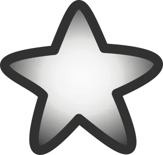 Star Gray Symbol Stickdatei
