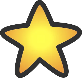 Star Yellow Symbol Stickdatei