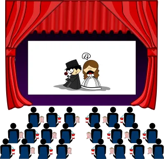 Theater Play Drama Stickdatei