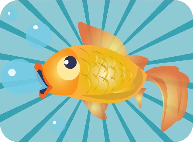 Fish Nature Goldfish Stickdatei – Tiere