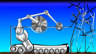 Machine Robot Nature Stickdatei – Kinder