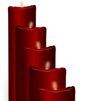Candles Wax candle Red Stickdatei