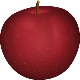 Apple Red Fruit Stickdatei
