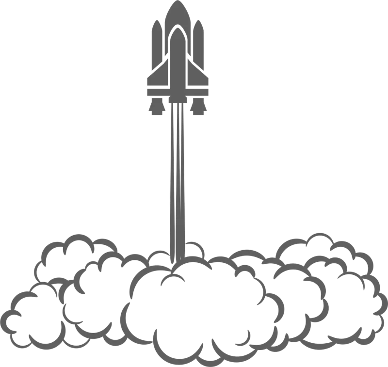 Space Shuttle Lift-off Stickdatei – Kinder