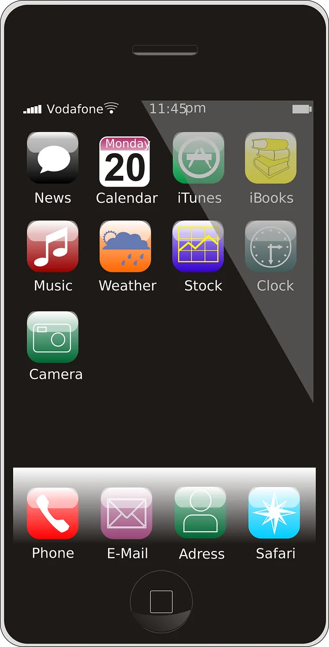 Phone Iphone Cell phone Stickdatei – Essen & Trinken