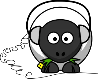 Sheep Animal Farm Stickdatei