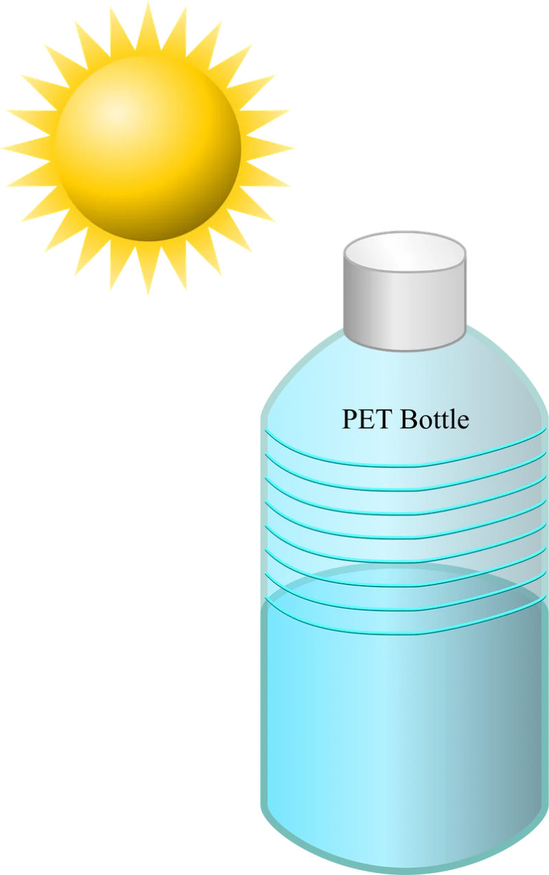 Bottle Disinfection Solar Stickdatei – Natur