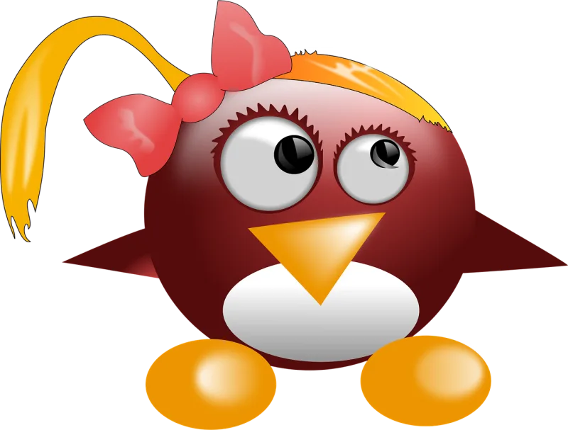 Penguin Tux Animal Stickdatei – Tiere