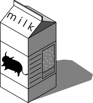 Box Milk Drink Stickdatei