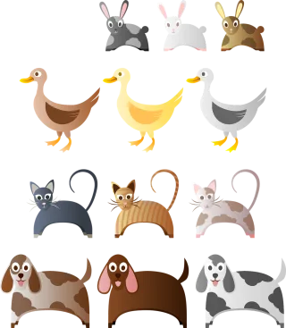 Animals Bunny Animal Stickdatei