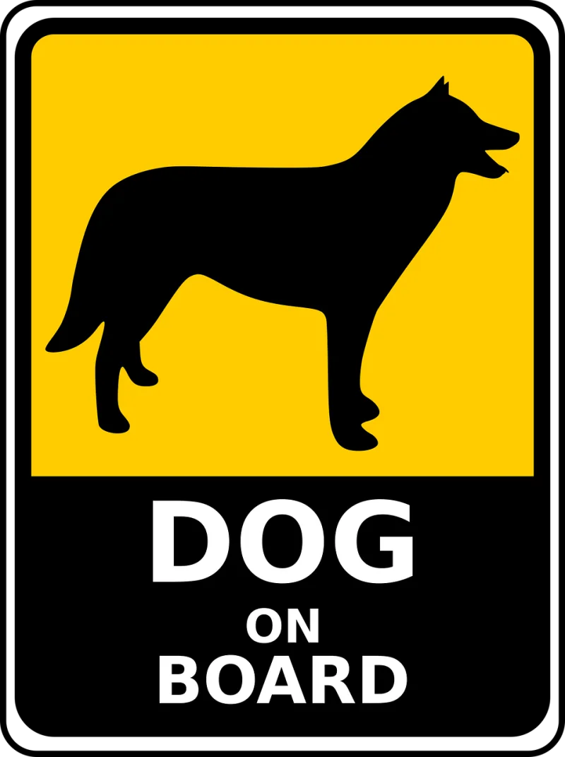 Dog Husky Sign Stickdatei – Tiere