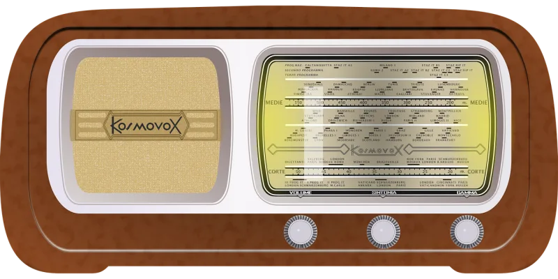 Radio Vintage Audio Stickdatei – Musik