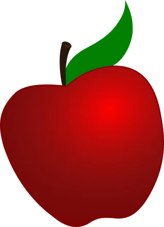 Apple Red Fruit Stickdatei
