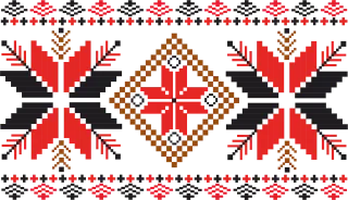 Ornament Stars Textile Stickdatei