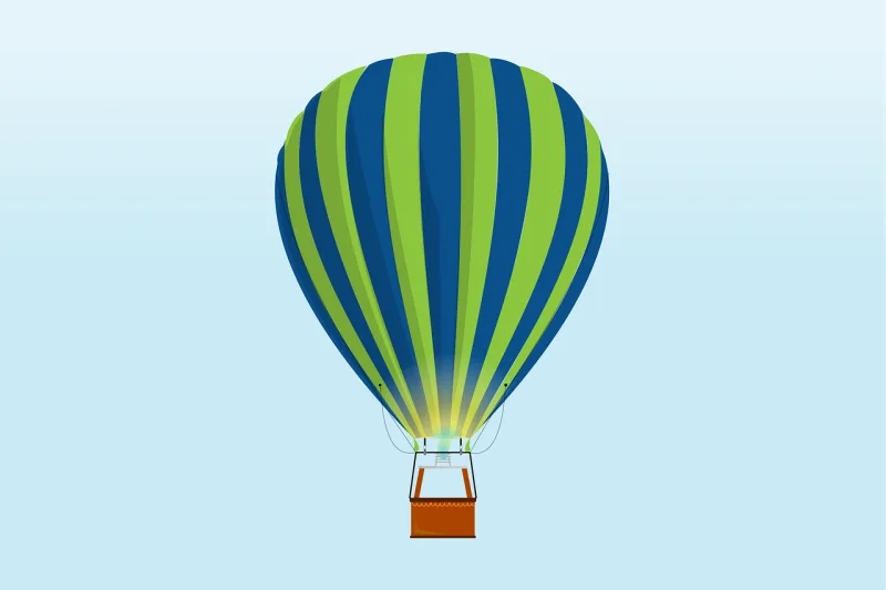 Balloon Sky Nature Stickdatei – Kinder