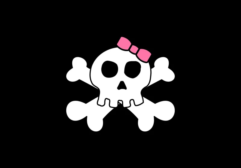Flag Face Skull Stickdatei – Kinder