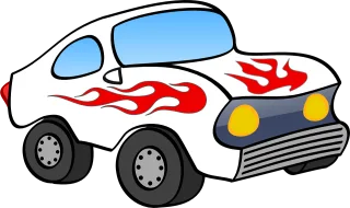 Car Funny Vehicle Stickdatei