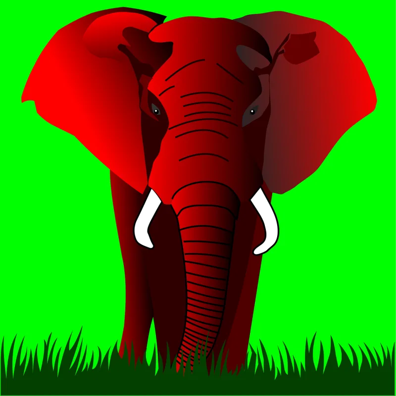 Elephant Animal Mammal Stickdatei – Tiere