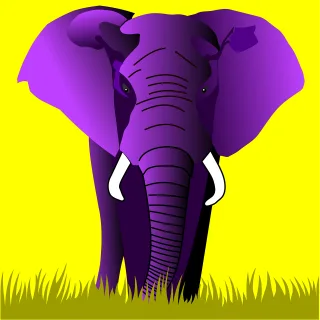 Elephant Animal Mammal Stickdatei – Tiere