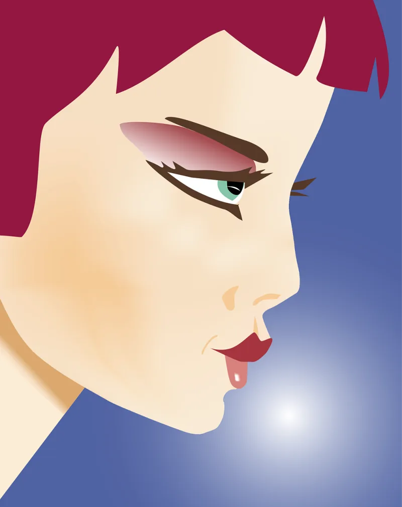 Face Female Girl Stickdatei – Herzen & Liebe