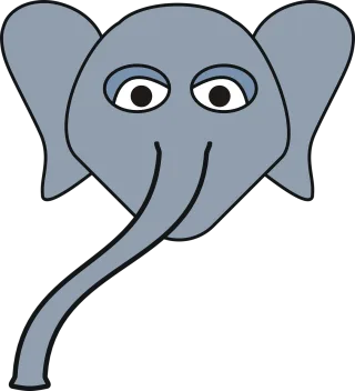 Animal Elephant Jungle Stickdatei