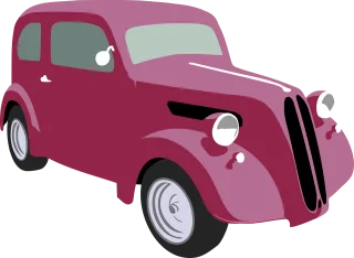 Car Old Red Stickdatei