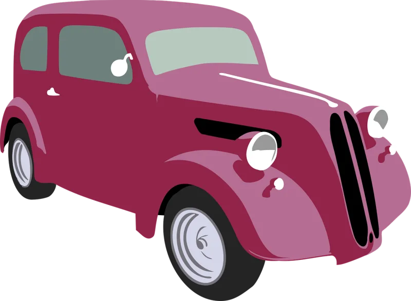 Car Old Red Stickdatei – Fahrzeuge