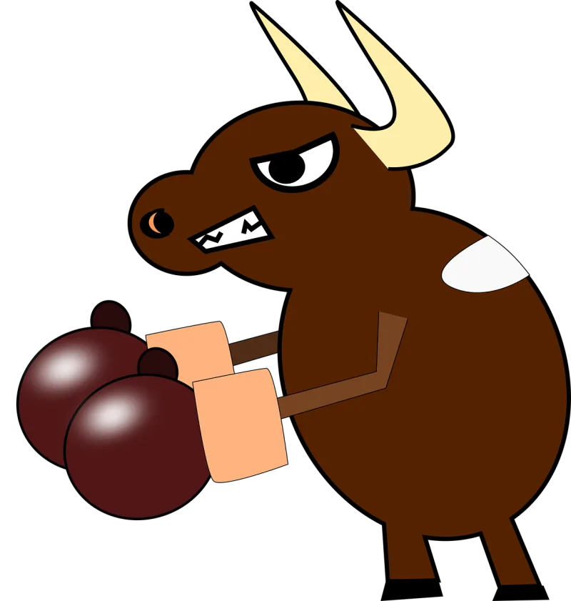 Boxing Cow Bull Stickdatei – Sport