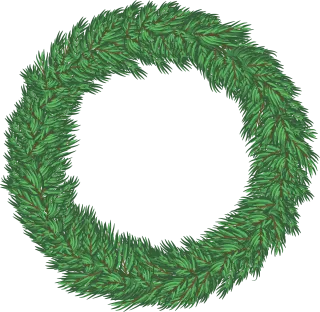Wreath Christmas Holiday Stickdatei