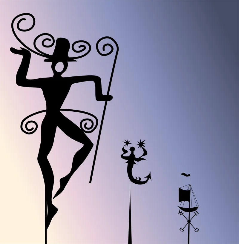 Vane Weather vane Nature Stickdatei – Kinder