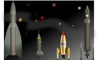 Rocket Space Cosmic Stickdatei – Kinder