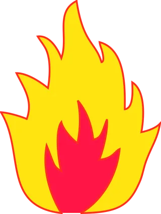 Burning Danger Fire Stickdatei