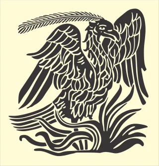 Bird Phoenix Animal Stickdatei