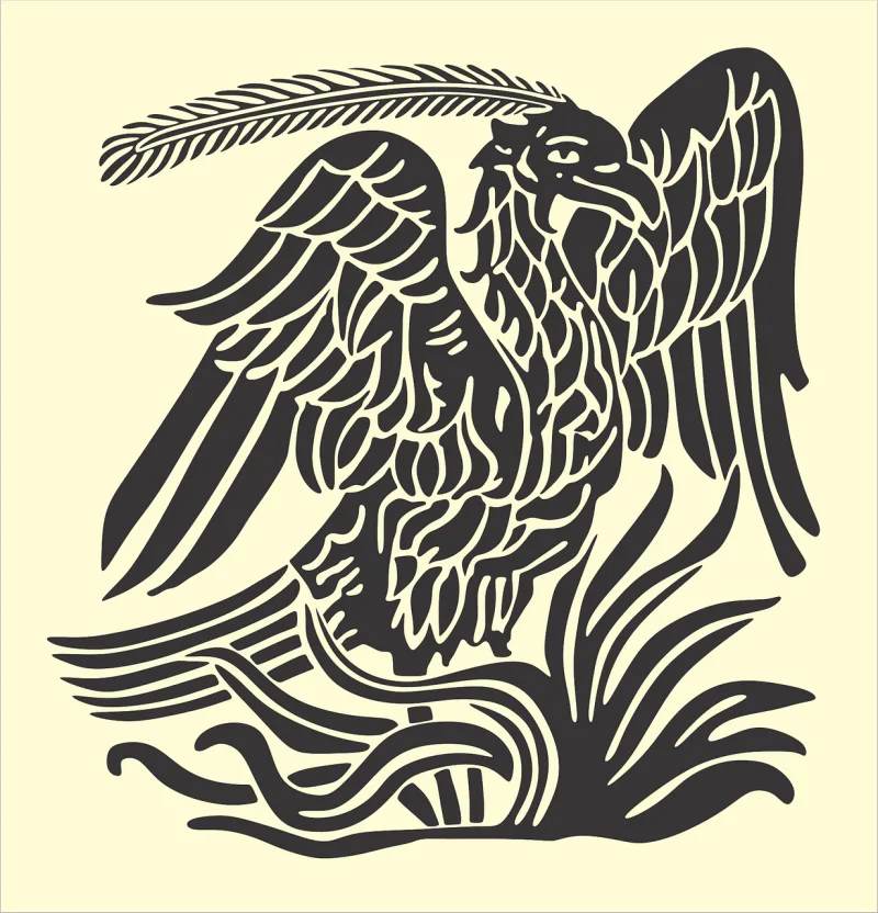 Bird Phoenix Animal Stickdatei – Tiere