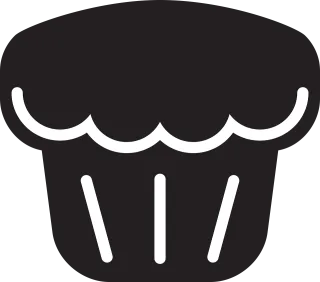 Kitchen Muffin Silhouette Stickdatei