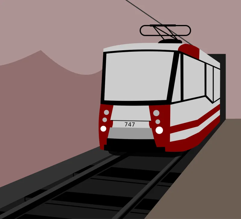 Metro Subway Tramway Stickdatei – Kinder