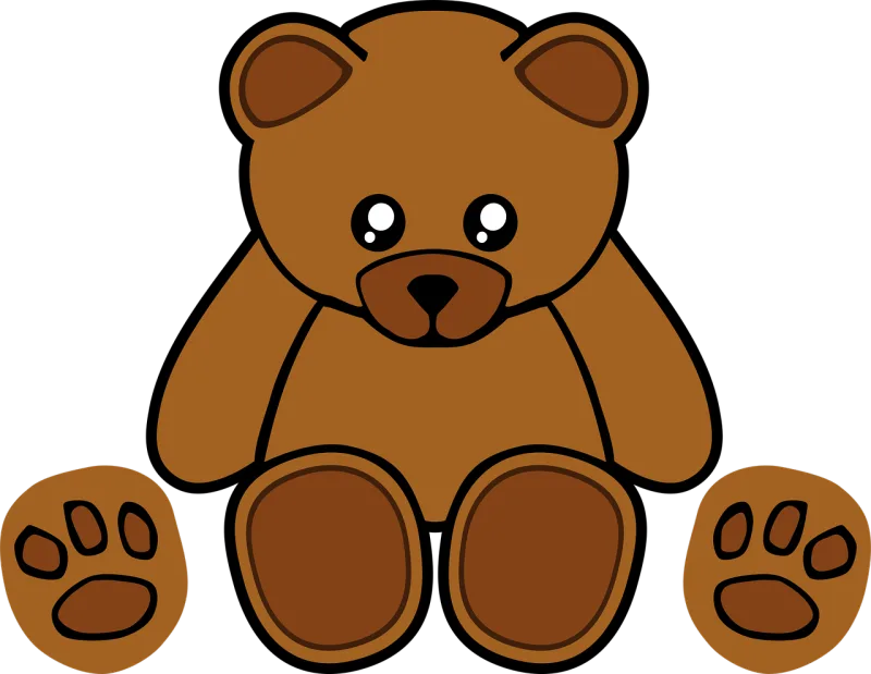 Bear Plush Stuffed Stickdatei – Kinder