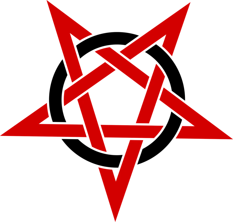 Pentagram Rouge Spot Stickdatei – Natur