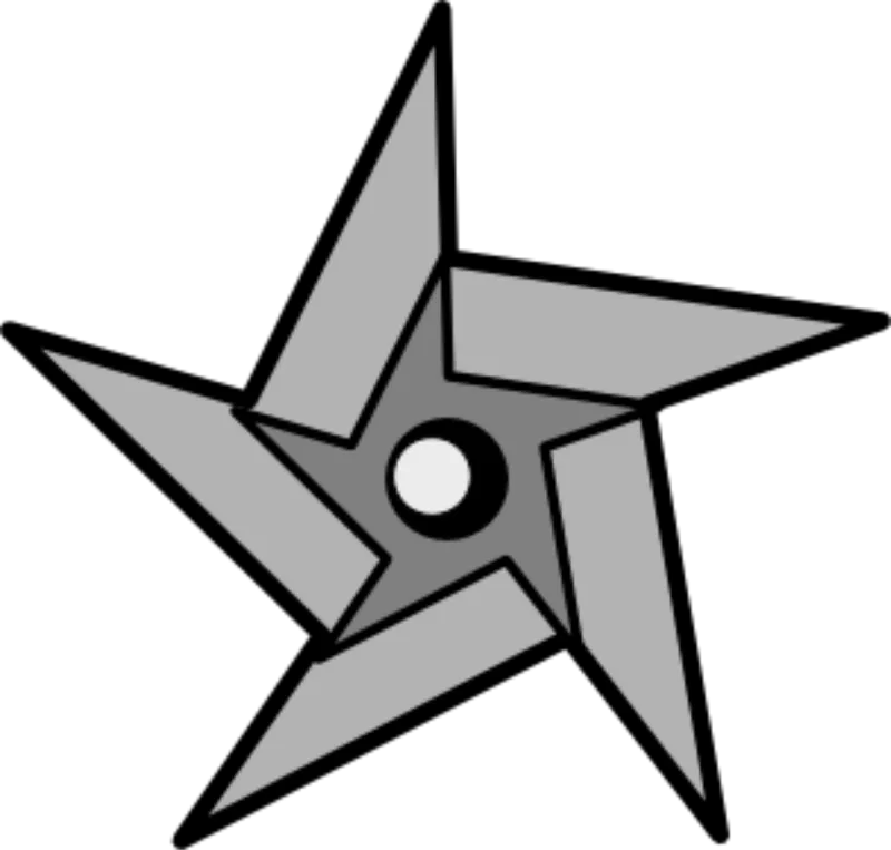 Ninja Star Weapon Stickdatei – Natur
