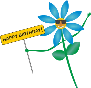 Happy birthday Date of birth Congratulation Stickdatei