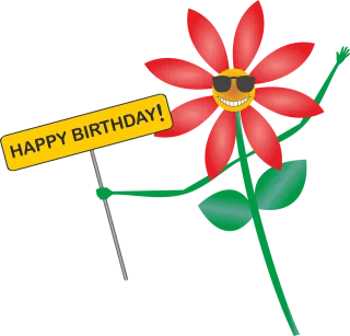 Happy birthday Date of birth Congratulation Stickdatei