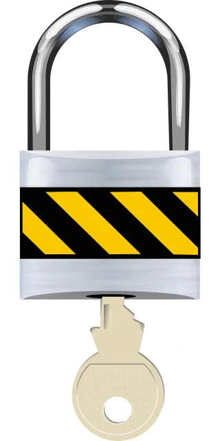 Close Padlock Key Stickdatei